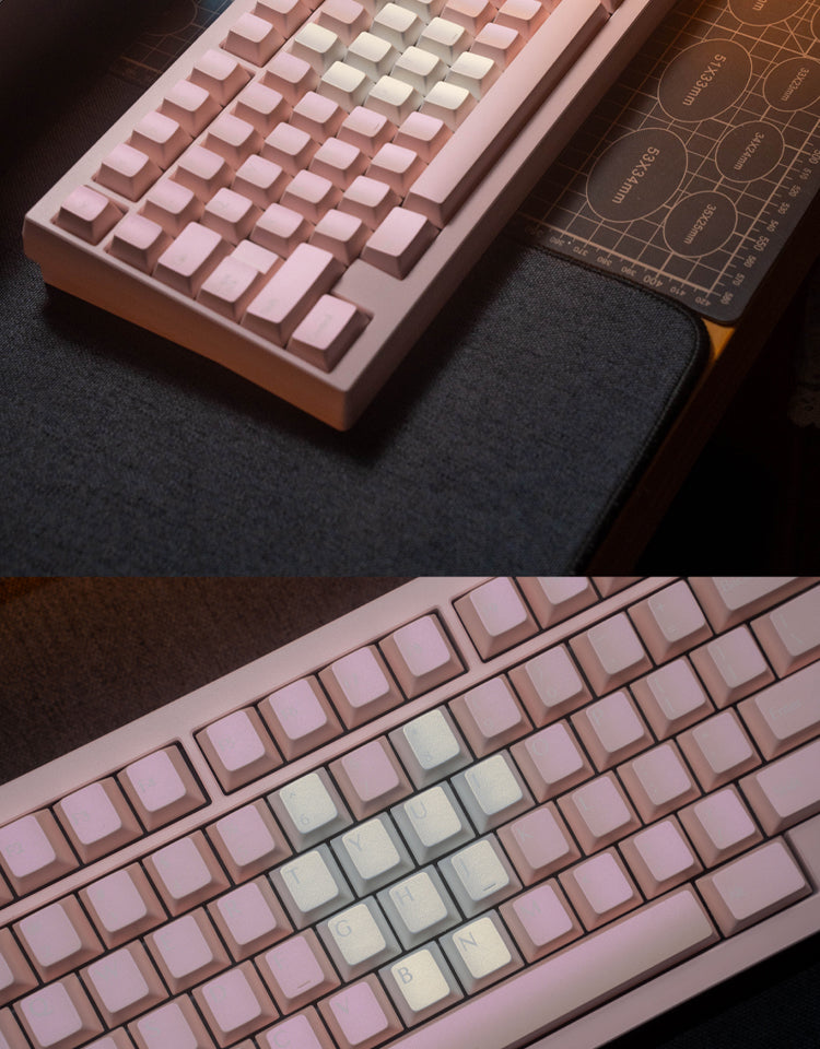 Iridescent Pearl Keycaps – Cherry Profile PBT 1.7mm for Wooting 75 - Titan Nation
