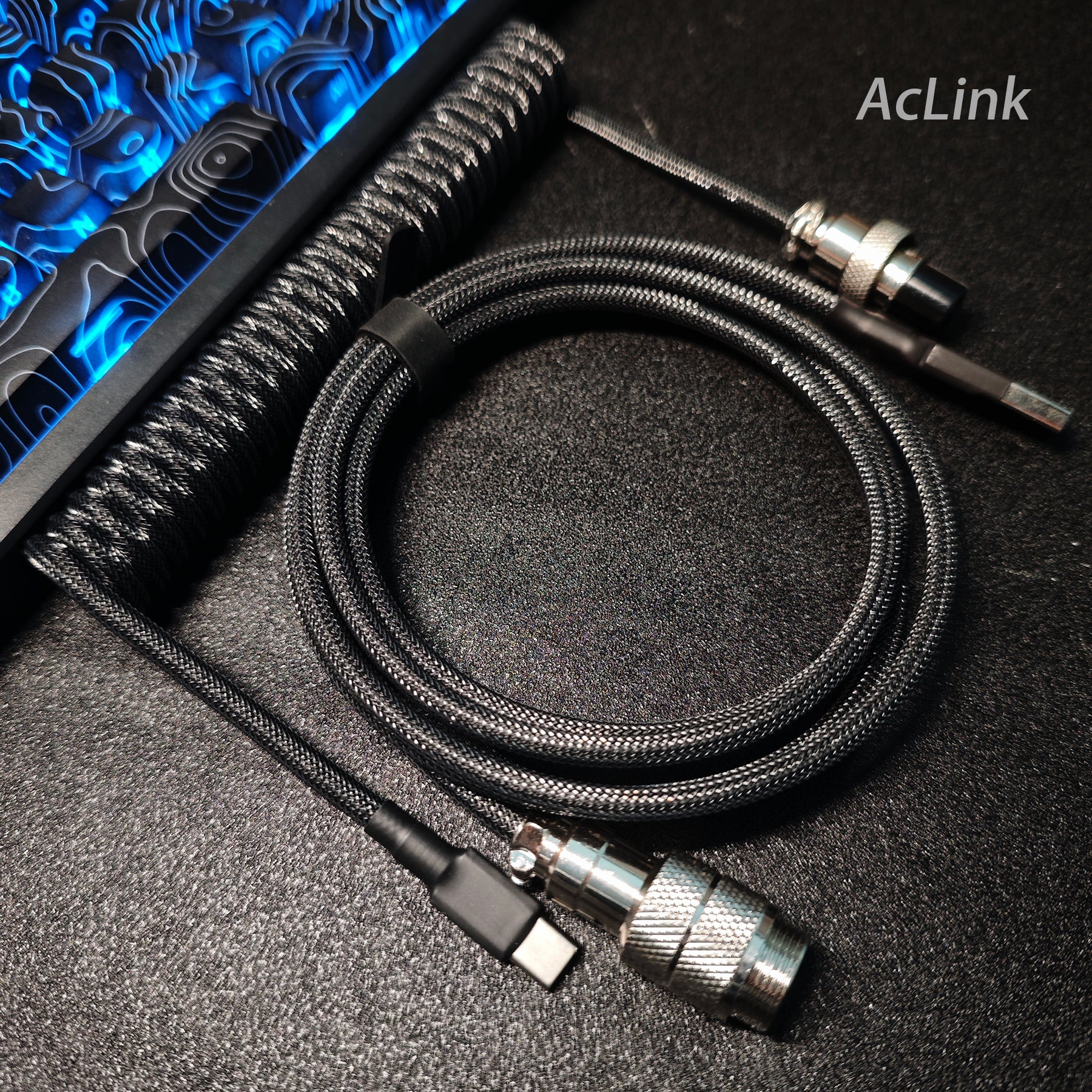 8K Return Rate Mechanical Keyboard Aviation Plug Cable Keyboard Cable Gaming Cable USB Data Cable Spring Cable Custom Cable - Titan Nation