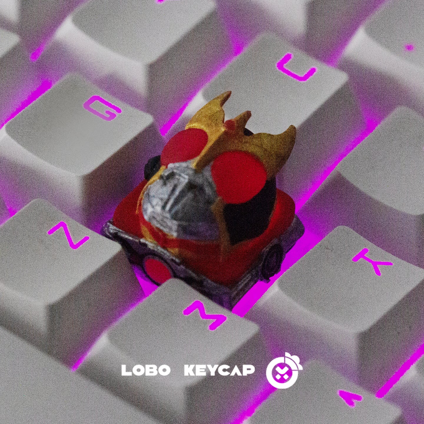 Kamen Rider Transparent Artisan Keycap for All Mechanical Keyboards
