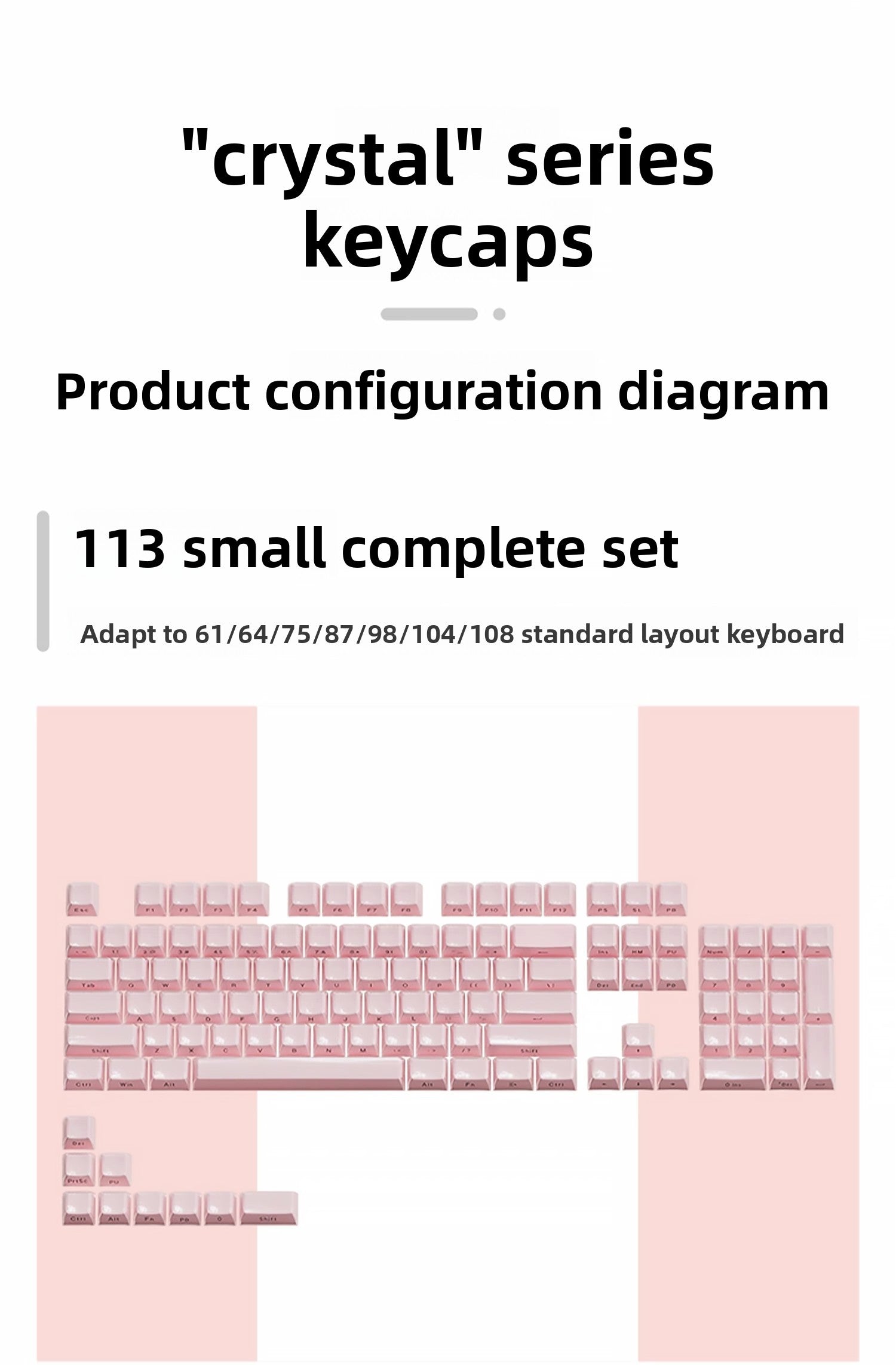 Crystal Jelly Side-Engraved Heart Keycaps – OEM Profile for Wooting - Titan Nation