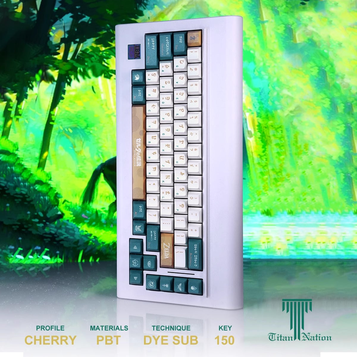 Zelda PBT Keycaps Set  mechanical keyboards layout Compatible with Keychron K1