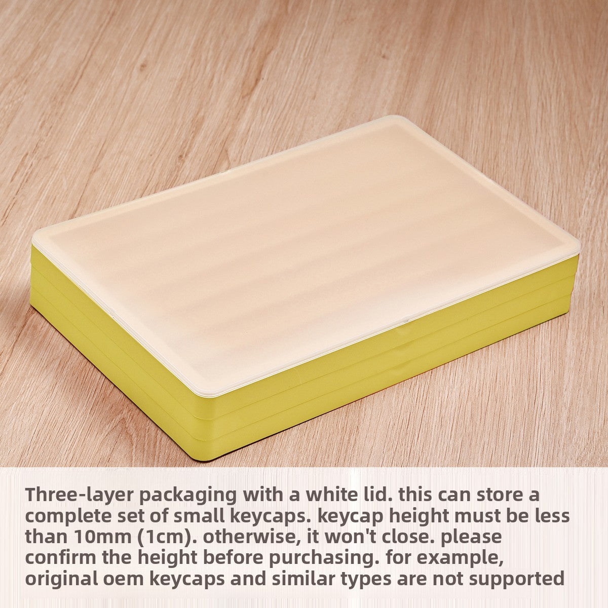 3-Layer Stackable Keycap Storage Box for Mechanical Keyboards - Titan Nation