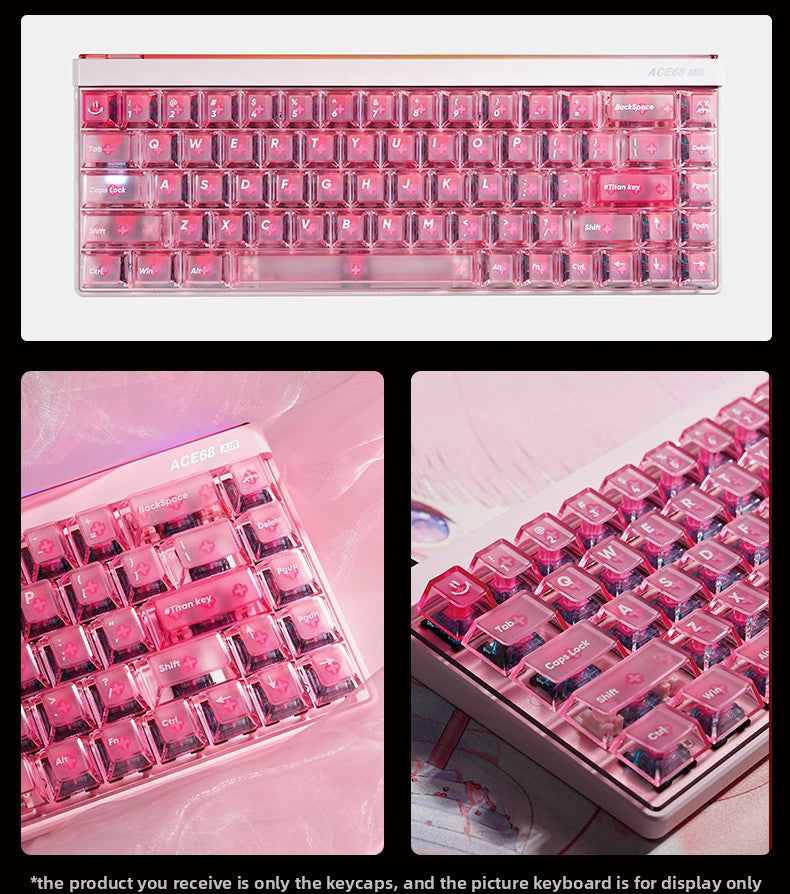 Titan Nation Frosted Matte Dual-Tone Keycaps – PC Translucent Set - Titan Nation