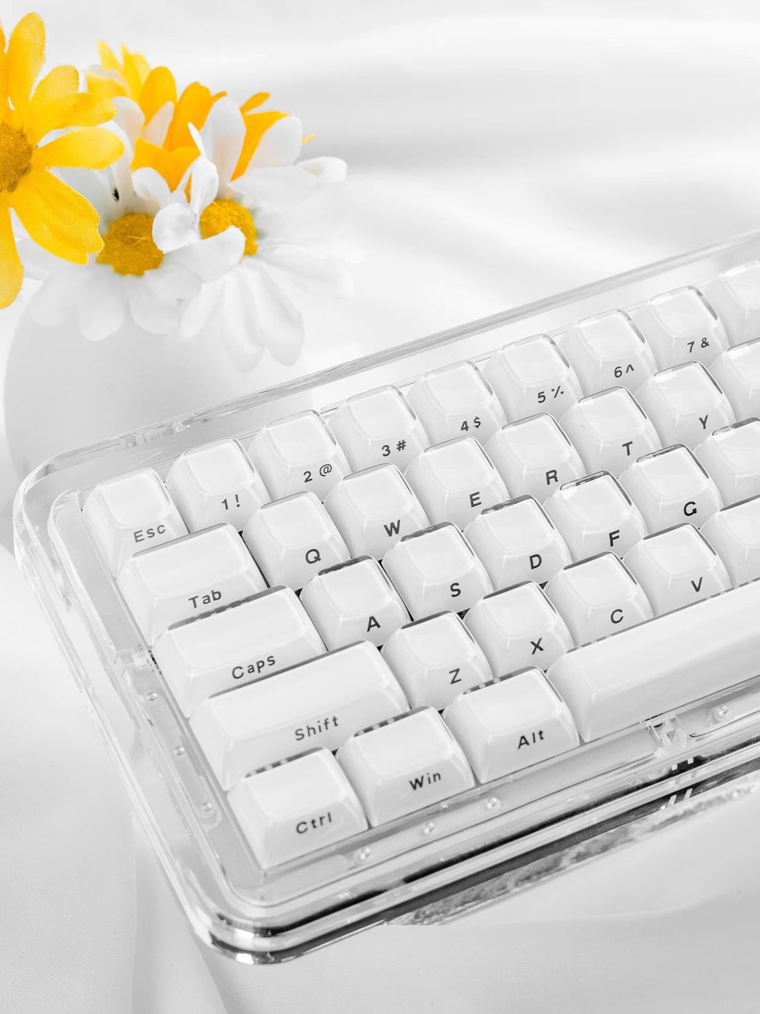 Crystal Jelly Side-Engraved Heart Keycaps – OEM Profile for Wooting - Titan Nation