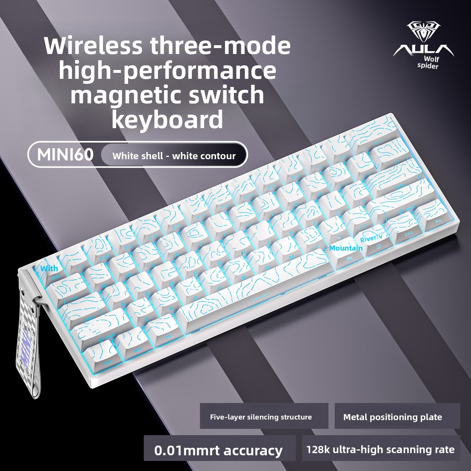 AULA MINI60HE Tri-Mode Hall Effect Keyboard