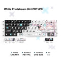 Printstream Girl Keycaps Compatible with Wooting 60HE, MAD60HE, ACE60, ATK EDGE60, FUN60, WIN60, LUCKY 65, IPI65, REAL67, XTRFY K5, TITAN68, ACE68, MAD68HE, MADE68, HERO68, NANO68, FIRE68, MIG68, and ATK RS6.