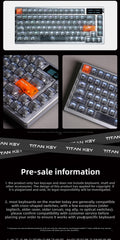 Titan Nation Frosted Matte Dual-Tone Keycaps – PC Translucent Set - Titan Nation