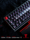 Skyline Black Keycaps – Transparent PC Keycaps for 60% & 75% Keyboards