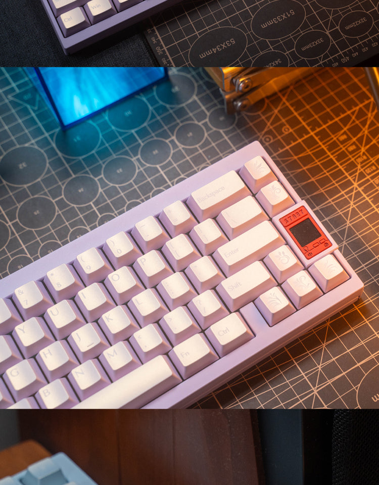 Iridescent Pearl Keycaps – Cherry Profile PBT 1.7mm for Wooting 75 - Titan Nation