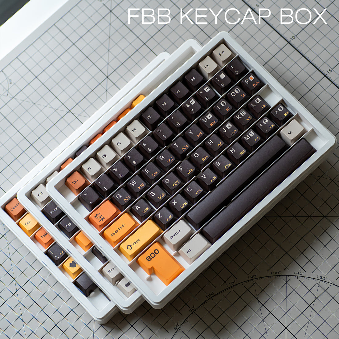 Stackable Keycap Display Box – Multi-Layer Dustproof White Organizer - Titan Nation