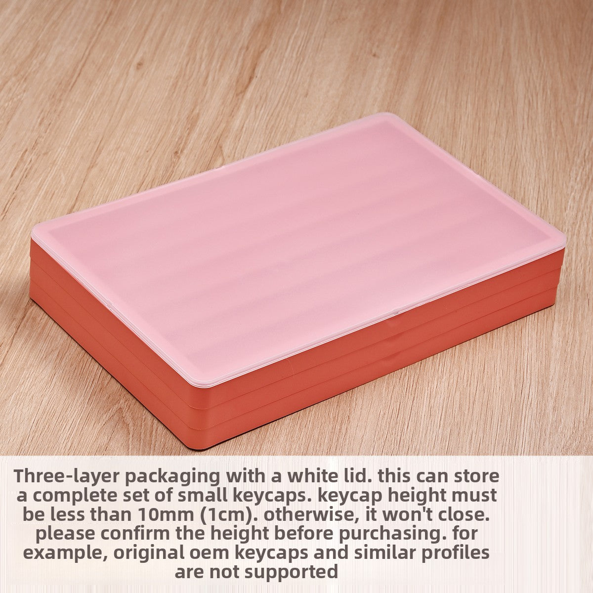 3-Layer Stackable Keycap Storage Box for Mechanical Keyboards - Titan Nation