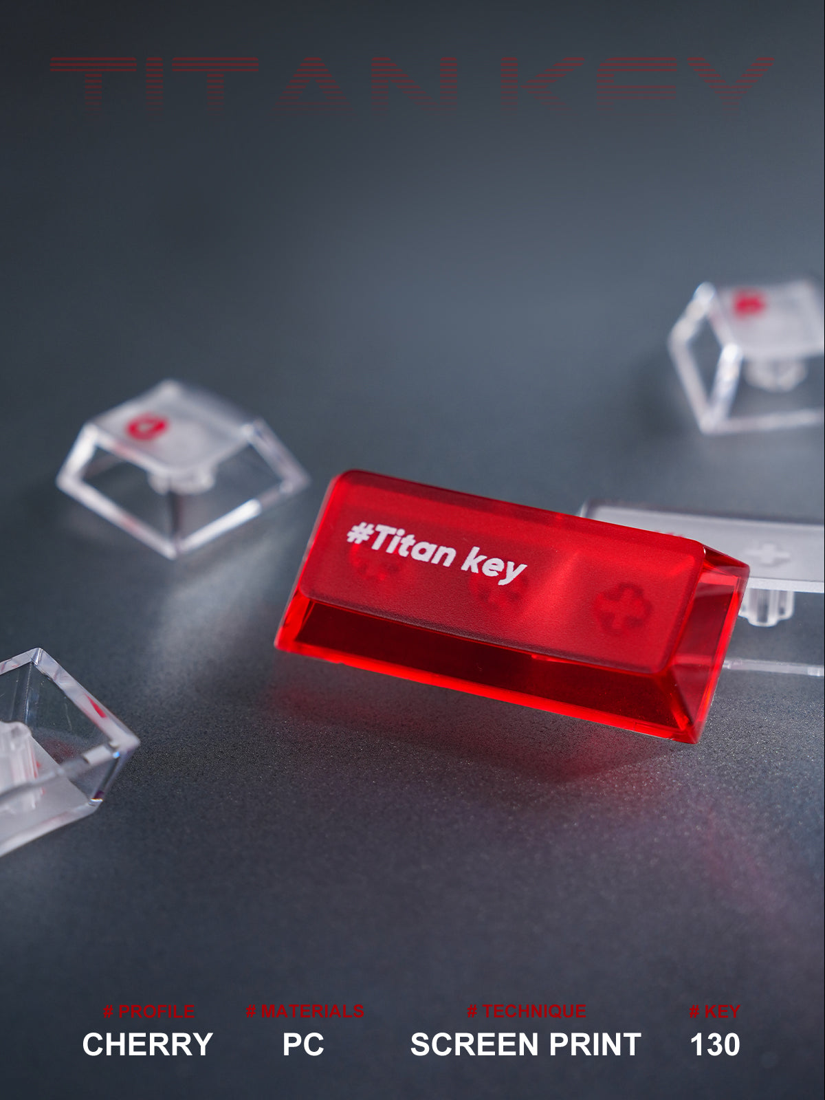 Titan Nation Frosted Matte Dual-Tone Keycaps – PC Translucent Set - Titan Nation