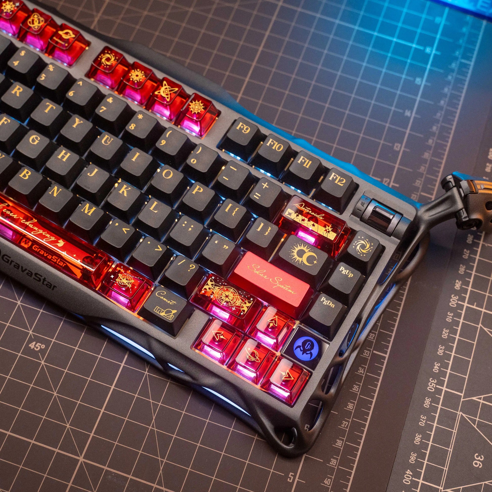 NORIIY Solar System Keycaps – Original PBT+PC Shine-Through Cherry Set - Titan Nation