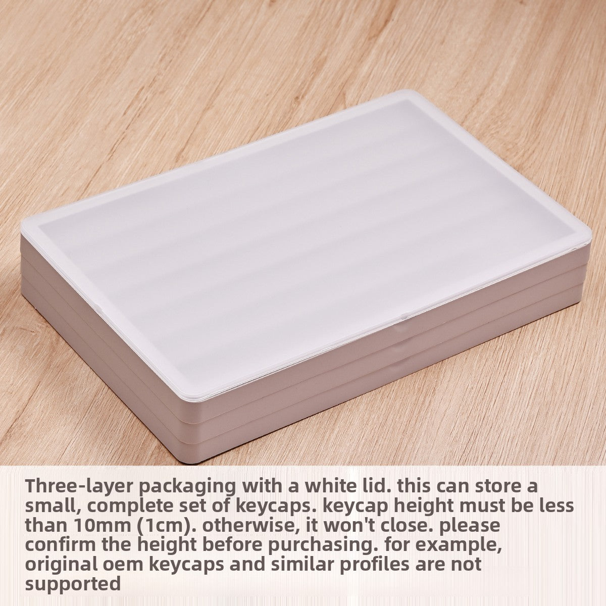 3-Layer Stackable Keycap Storage Box for Mechanical Keyboards - Titan Nation