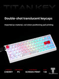 Titan Nation Frosted Matte Dual-Tone Keycaps – PC Translucent Set - Titan Nation