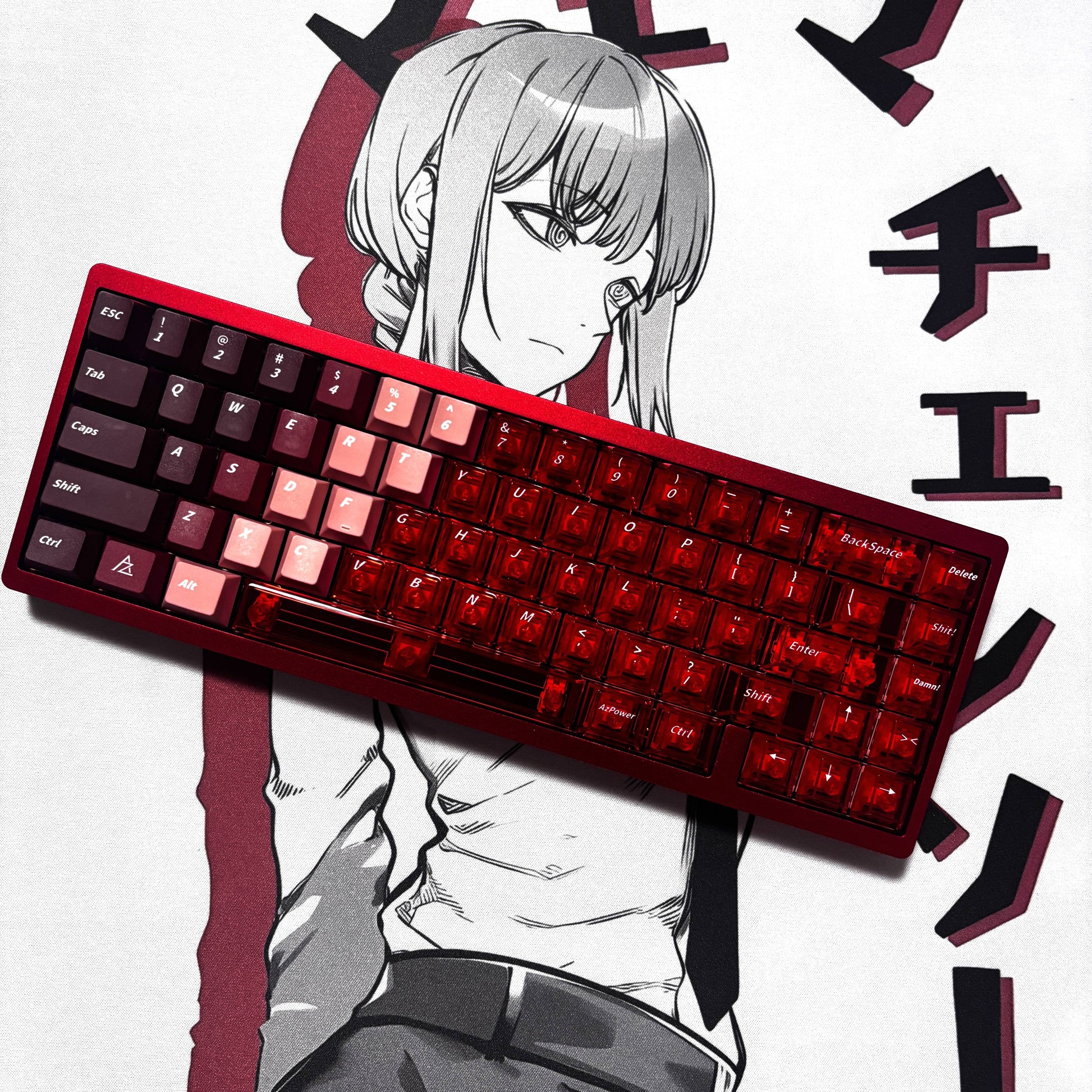 Ice Crystal Gradient Transparent Keycaps – PC Keycaps for Wooting & ACE68 - Titan Nation