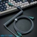 Custom Coiled Type-C Aviator Cable for Mechanical Keyboards – 8K Magnetic Switch Data Cable - Titan Nation