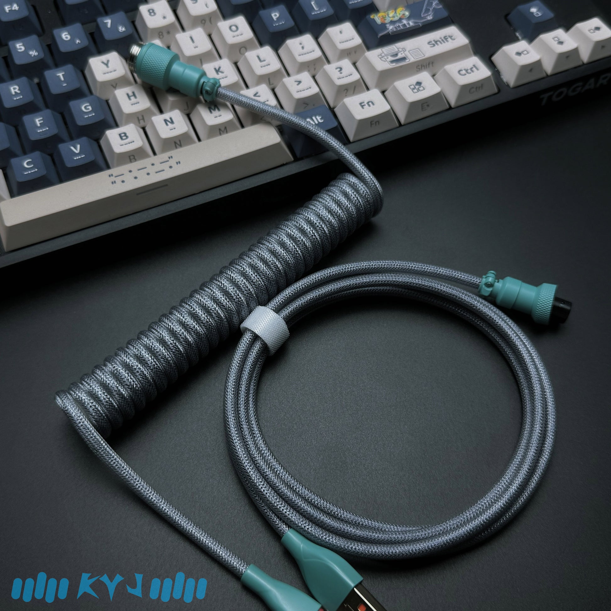 Custom Coiled Type-C Aviator Cable for Mechanical Keyboards – 8K Magnetic Switch Data Cable - Titan Nation