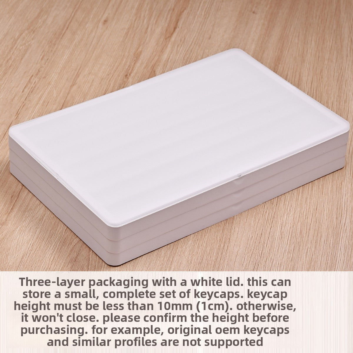 3-Layer Stackable Keycap Storage Box for Mechanical Keyboards - Titan Nation