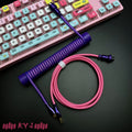 Custom Coiled Type-C Aviator Cable for Mechanical Keyboards – 8K Magnetic Switch Data Cable - Titan Nation