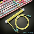 Custom Coiled Type-C Aviator Cable for Mechanical Keyboards – 8K Magnetic Switch Data Cable - Titan Nation