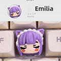 Rem & Ram Anime Artisan Keycap for Mechanical Keyboard Gift