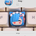 Rem & Ram Anime Artisan Keycap for Mechanical Keyboard Gift