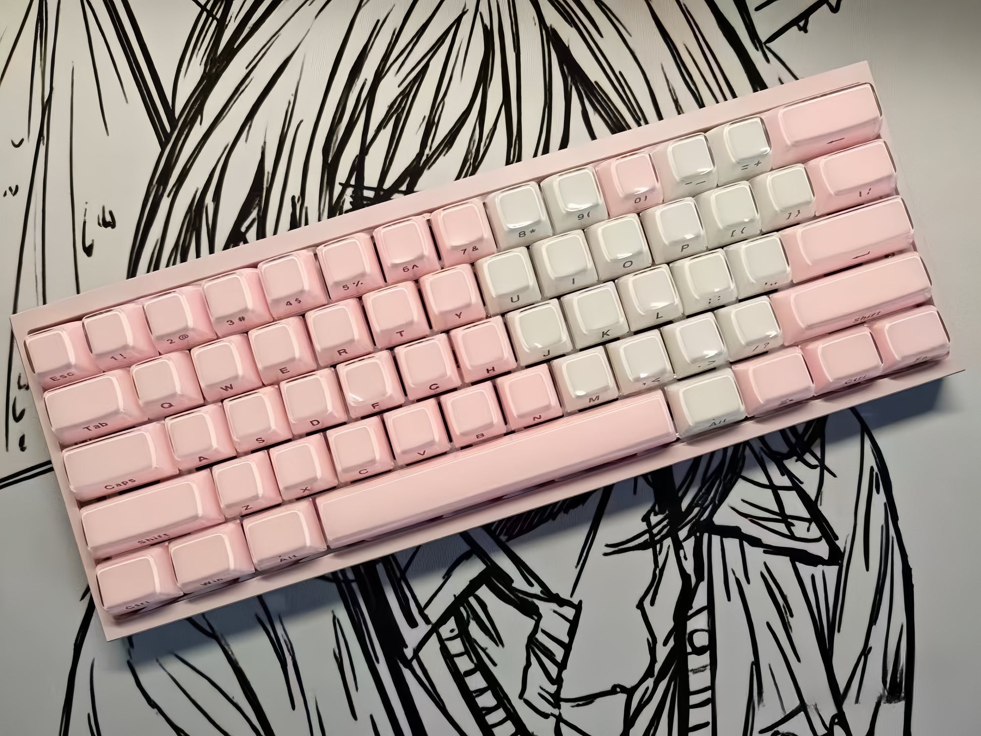 Crystal Jelly Side-Engraved Heart Keycaps – OEM Profile for Wooting - Titan Nation