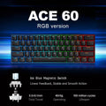 MCHOSE Ace 60 PRO layout is similar to Wooting60HE and MAD60HE, supports quick triggering