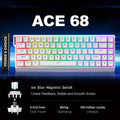 MCHOSE ACE 68 layout is similar to Wooting60HE and MAD68HE, supports quick triggering