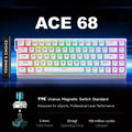 MCHOSE ACE 68 layout is similar to Wooting60HE and MAD68HE, supports quick triggering