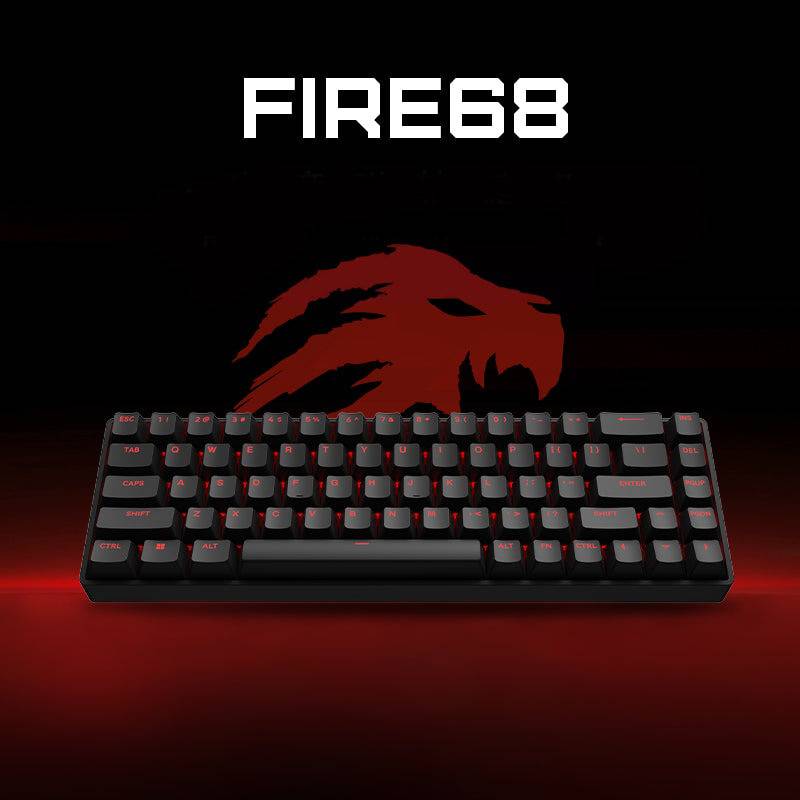 MADLIONS Fire68/fire68 Ultra Magnetic Game Keyboard is similar to the Wooting 60HE keyboard layout