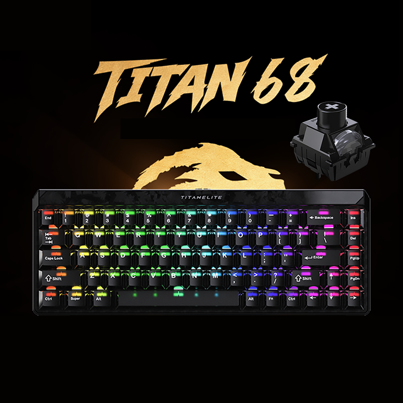 TITAN 68 Turbo – Ultra-Fast Hall Effect Gaming Keyboard for Esports