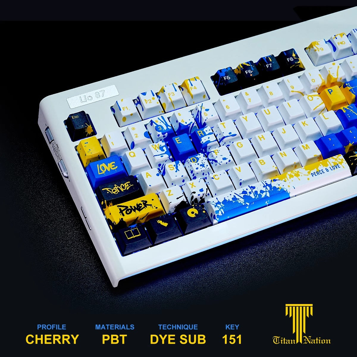 Graffiti Keycaps Set mechanical keyboards layout Compatible with NuPhy Air75