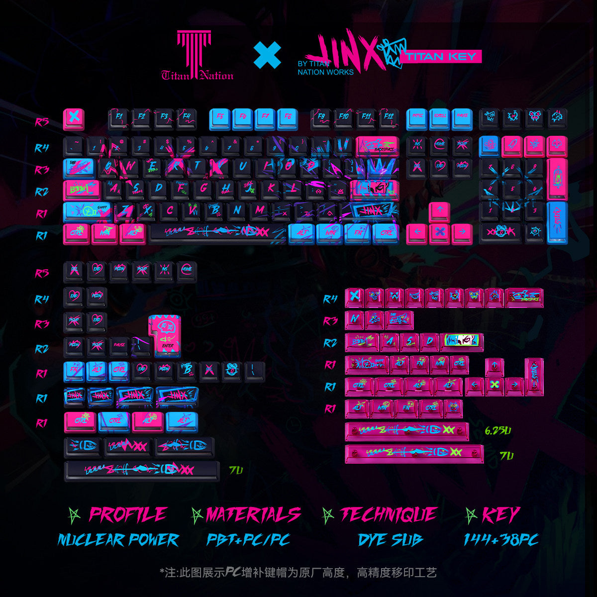 Arcane Jinx Keycaps - Thumbnail 5