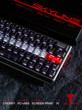 Skyline Black Keycaps – Transparent PC Keycaps for 60% & 75% Keyboards