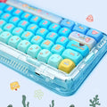 Spongebob Anime PBT Keycaps Set  mechanical keyboards layout Compatible with NuPhy Halo75