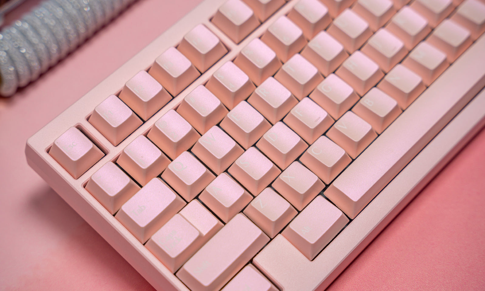 Iridescent Pearl Keycaps – Cherry Profile PBT 1.7mm for Wooting 75 - Titan Nation