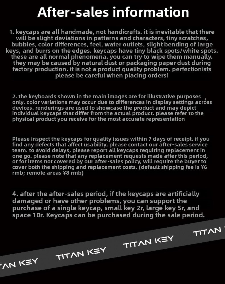 Titan Nation Frosted Matte Dual-Tone Keycaps – PC Translucent Set - Titan Nation