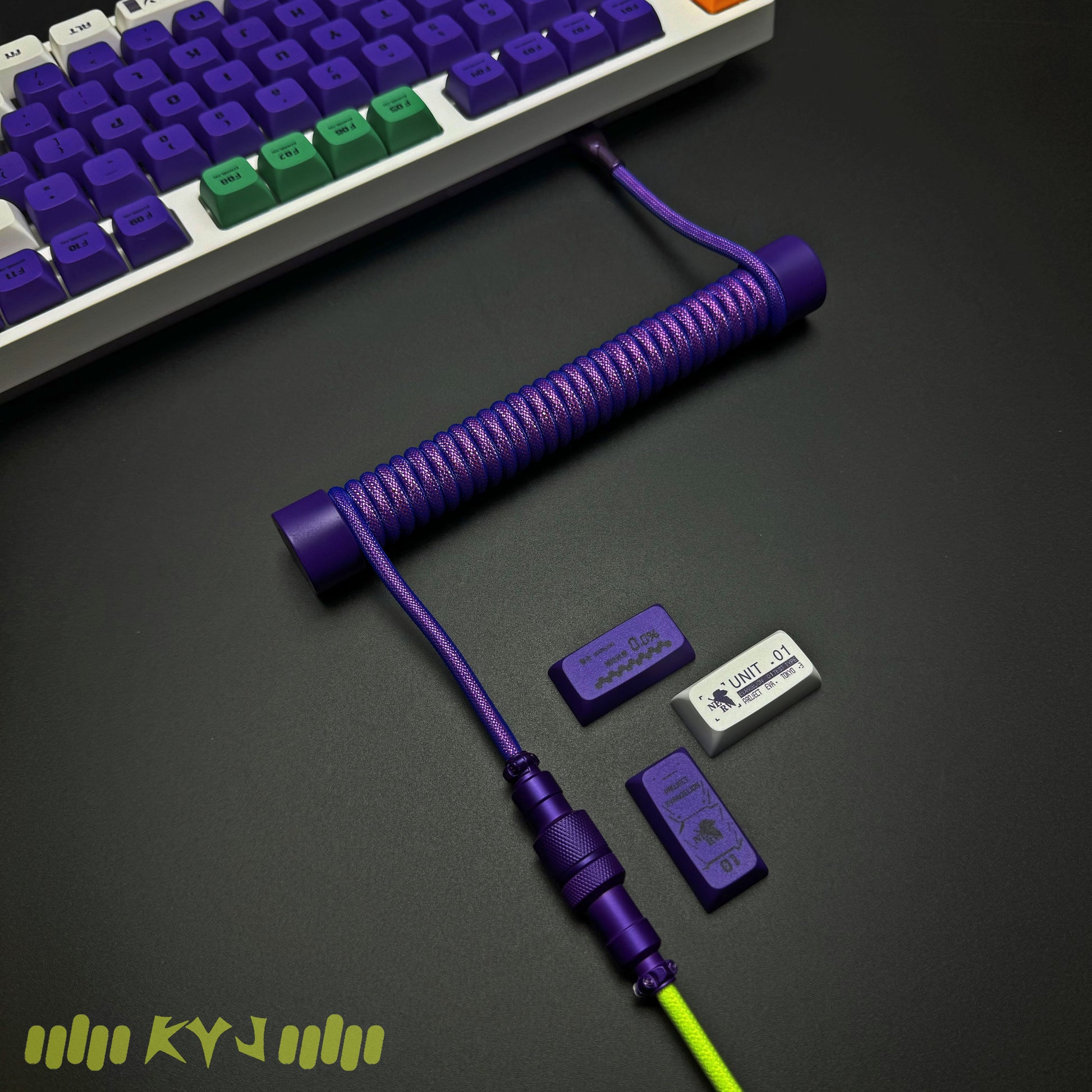 Custom Coiled Type-C Aviator Cable for Mechanical Keyboards – 8K Magnetic Switch Data Cable - Titan Nation