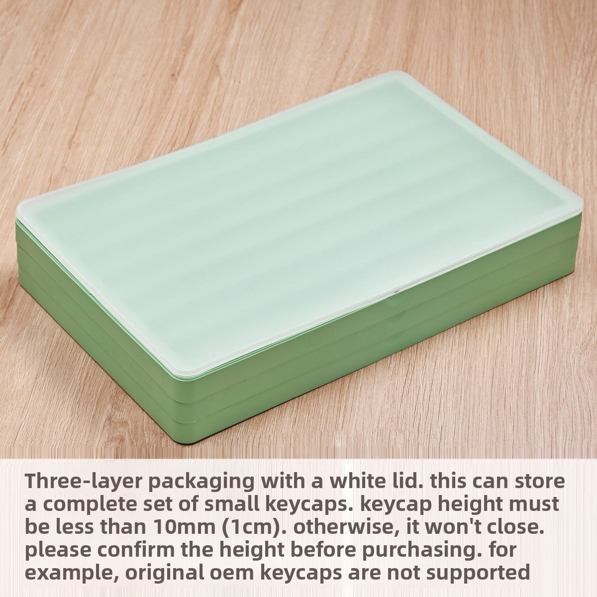 3-Layer Stackable Keycap Storage Box for Mechanical Keyboards - Titan Nation