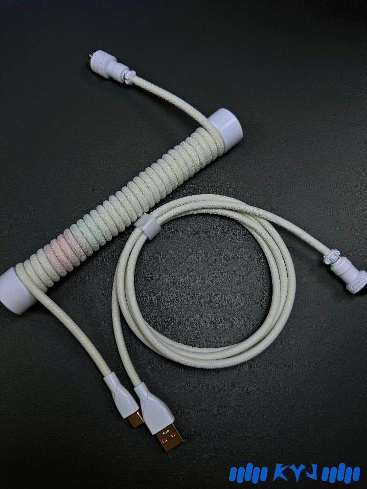 Custom Coiled Type-C Aviator Cable for Mechanical Keyboards – 8K Magnetic Switch Data Cable - Titan Nation