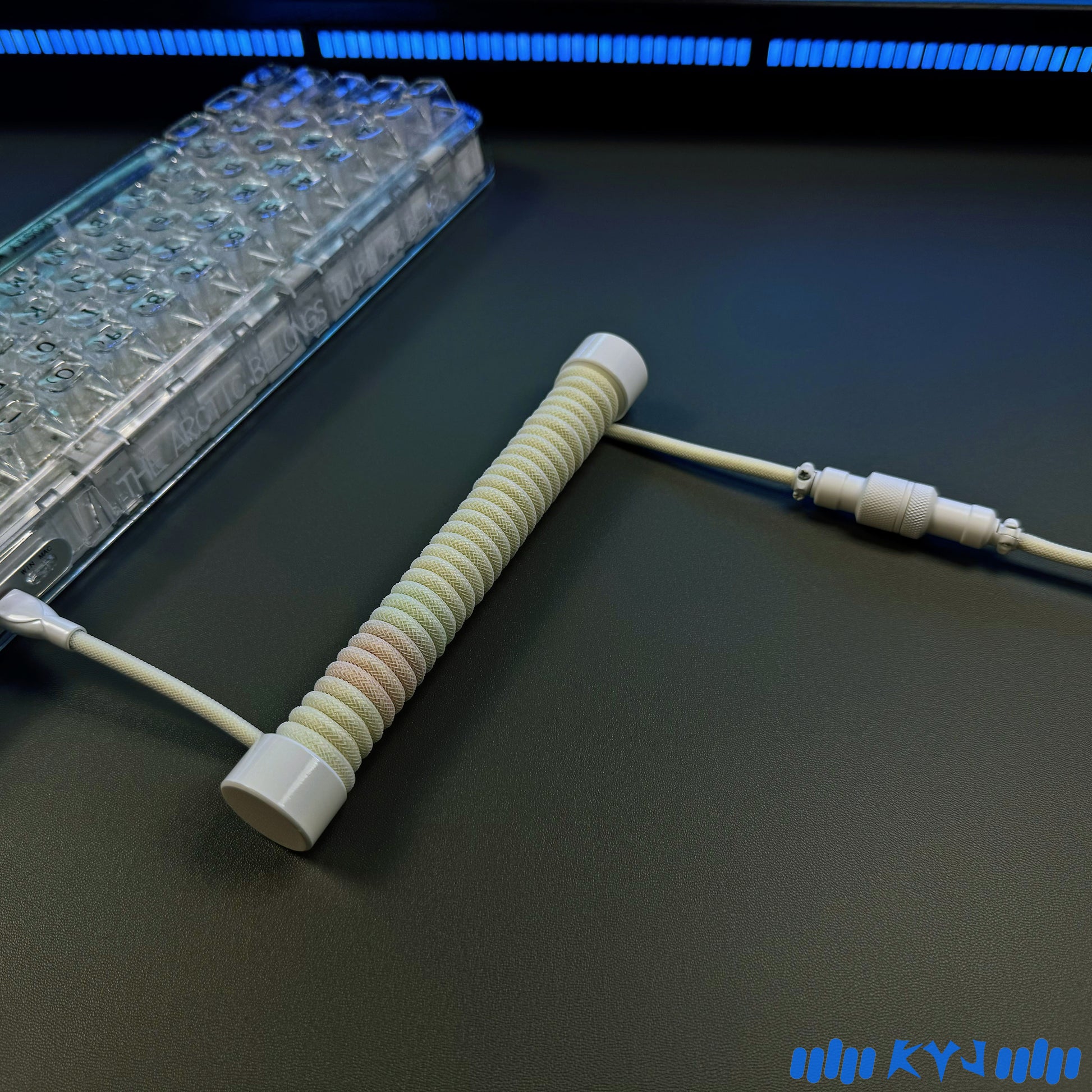 Custom Coiled Type-C Aviator Cable for Mechanical Keyboards – 8K Magnetic Switch Data Cable - Titan Nation