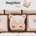 Rem & Ram Anime Artisan Keycap for Mechanical Keyboard Gift