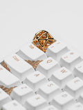 Makingo Hollow Black Gold Artisan Keycap – Original Metal ESC Key - Titan Nation