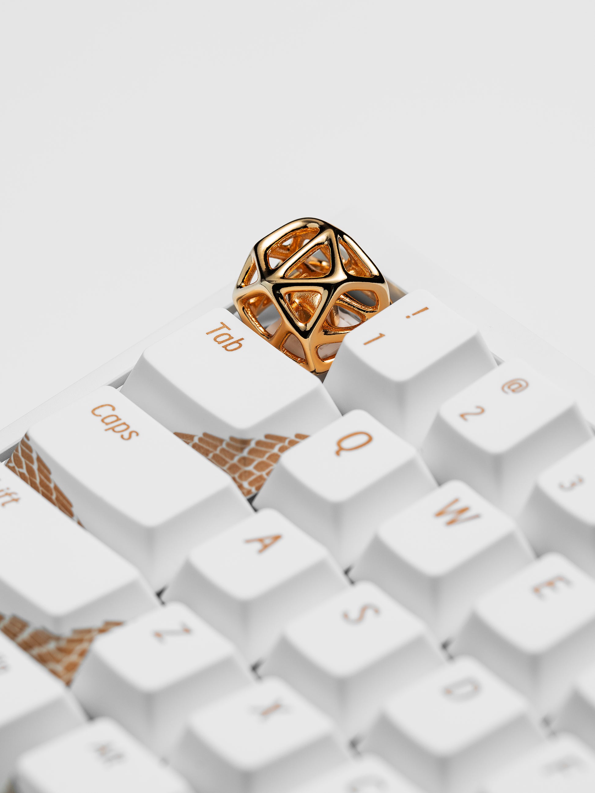 Makingo Hollow Black Gold Artisan Keycap – Original Metal ESC Key - Titan Nation