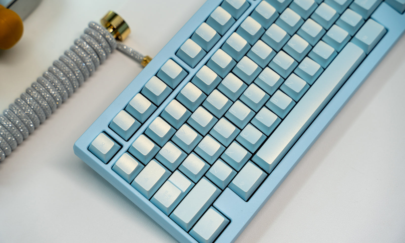 Iridescent Pearl Keycaps – Cherry Profile PBT 1.7mm for Wooting 75 - Titan Nation