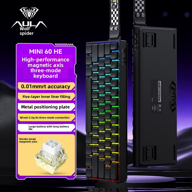 AULA MINI60HE Tri-Mode Hall Effect Keyboard