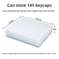 Universal Transparent Keycap Display Box with Dustproof Stackable Lid - Titan Nation