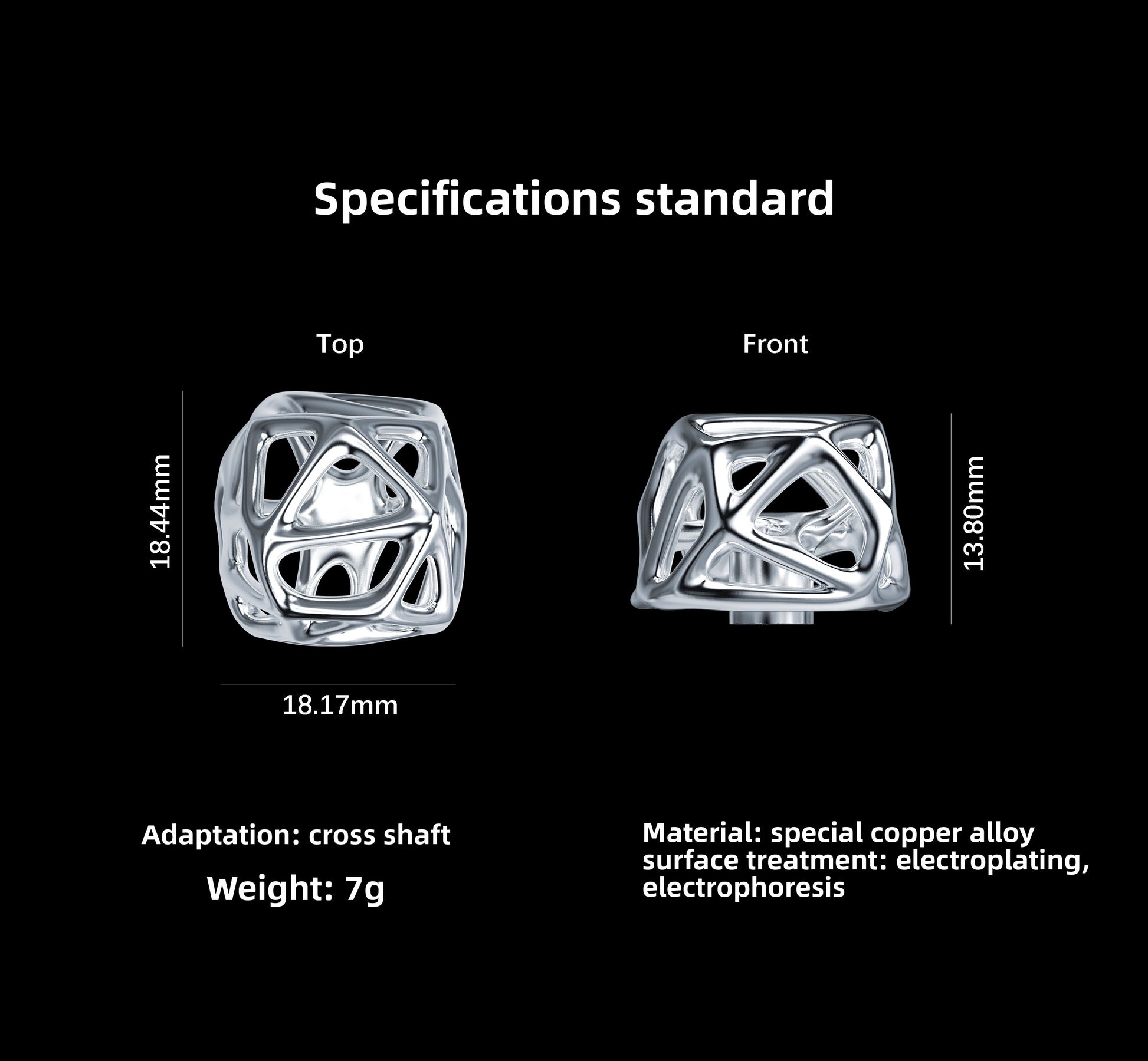 Makingo Hollow Black Gold Artisan Keycap – Original Metal ESC Key - Titan Nation
